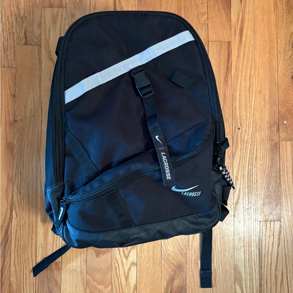Nike Lacrosse Black Backpack - Picture 1 of 2